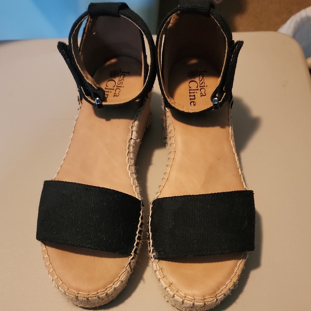 Jessica Cline Black Women's Sandals